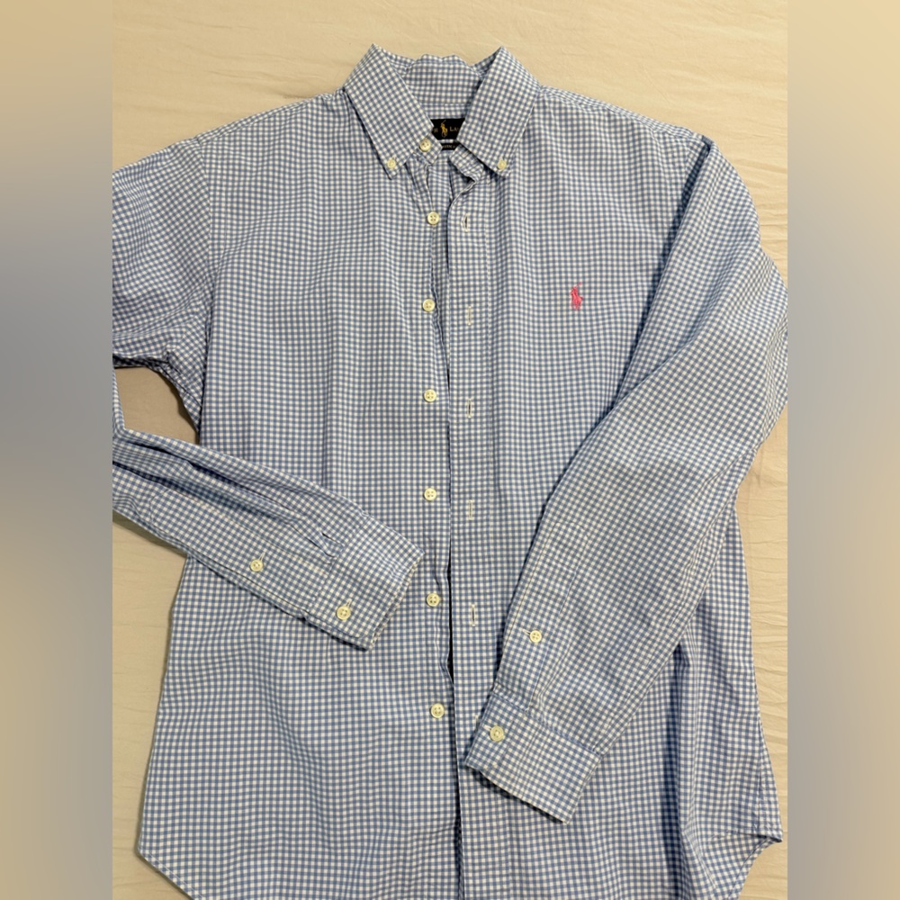 Blue Checkered polo Shirt